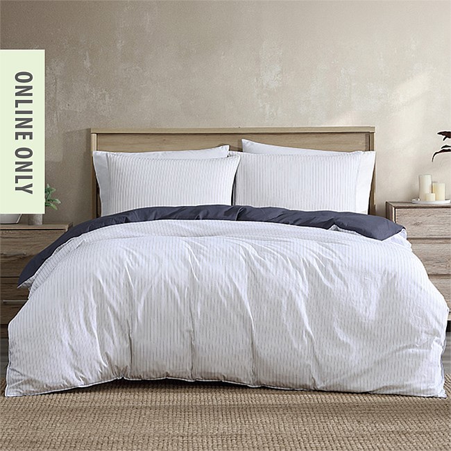 Ardor Kahn Stripe Cotton Duvet Cover Set