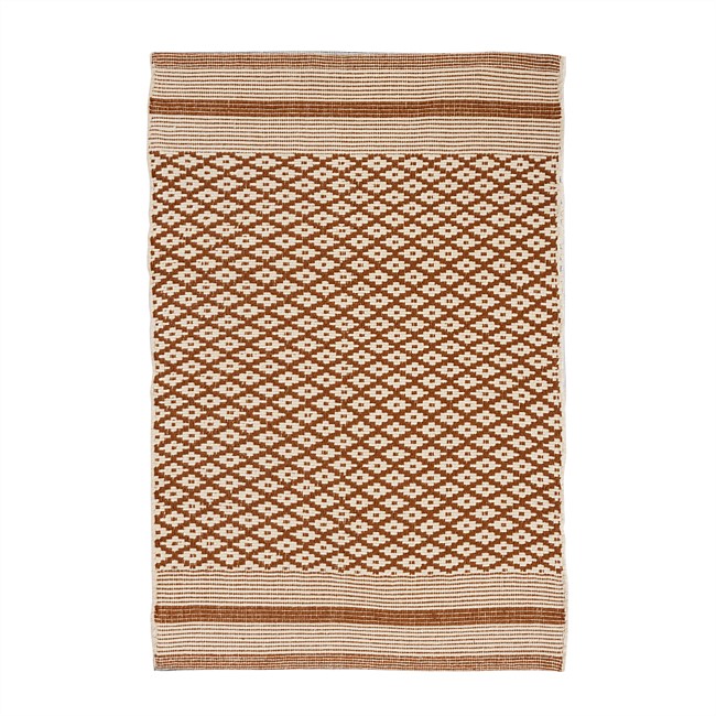 Fieldcrest  Remmy Stripe Hem Scatter Rug 60x90cm