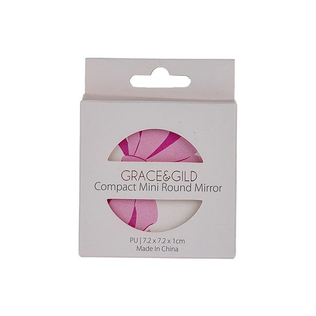 Grace & Gild Compact Mini Round Mirror Pretty Bow Grace & Gild Compact Mini Round Mirror Pretty Bow