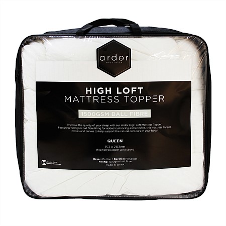 Ardor High Loft Mattress Topper 1500gsm