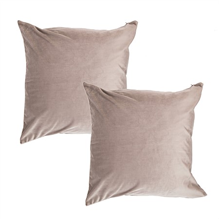 Design Republique Velvet 2pk Euro Pillowcases