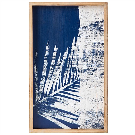 Design Republique Blue & White Palm Wall Art B