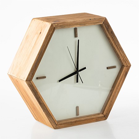 Design Republique Recycled Hexagonal Clock