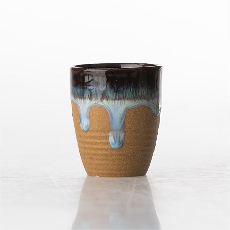 Outsidings Ceramic Drip Citronella Candle Blue Glaze