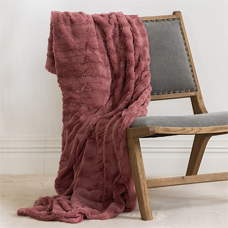 Solace Channel Fur Throw