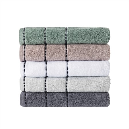 Design Republique Leah Dobby Zero Twist Bath Towel