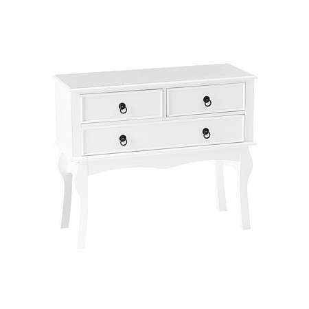 Home Chic Queens 3 Drawer Console Table