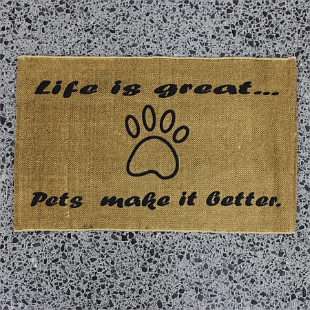 bb&b Pet ''Life Is Great" Mat