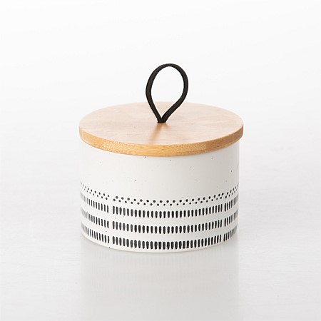 Solace Mono Ceramic Cotton Jar