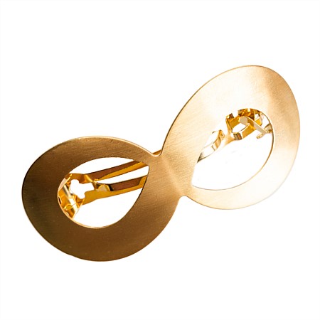 Grace & Gild Infinity Hair Clip Brushed Gold