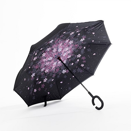 bb&b Outdoors Inverted Purple Flower Umbrella