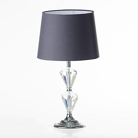 Design Republique Sumner Glass Silver Lamp