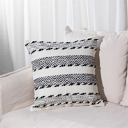 Design Republique Lydia Black and White Stripe Cushion