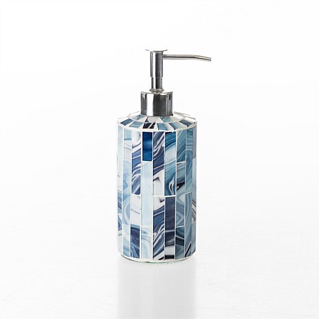 Flourish Bayou Mosaic Glass Soap Dispenser