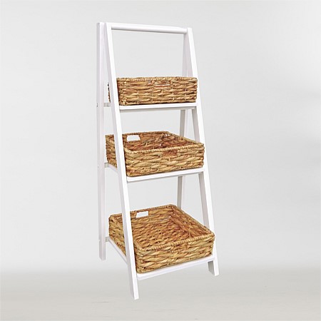 Solace Nile Foldable Bathroom Shelf With Baskets