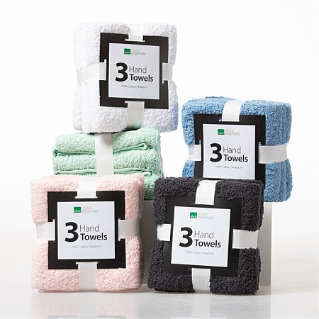 Home Essentials Hand Towel Value 3 Pack