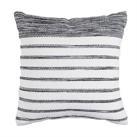 Design Republique Textured Multistripe Cushion Black