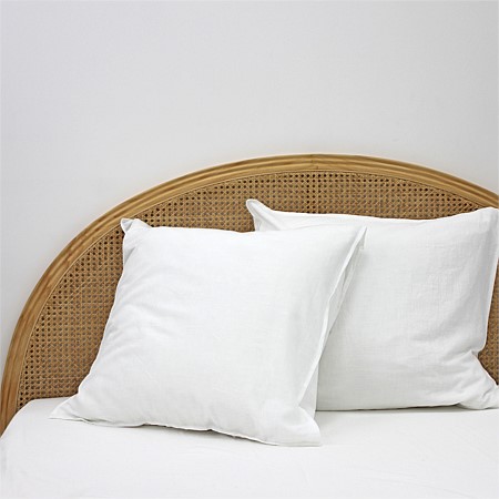 Design Republique Linen Look 100% Cotton European Pillowcases 2 Pack