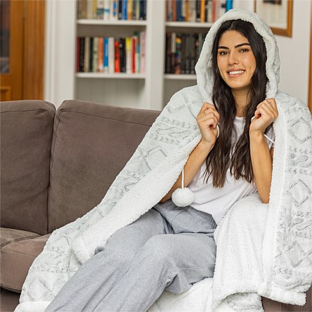 Home Chic Hooded Snuggle Blanket