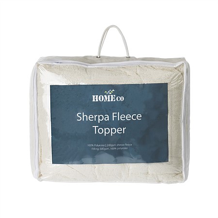 Home Co. Sherpa Fleece Topper