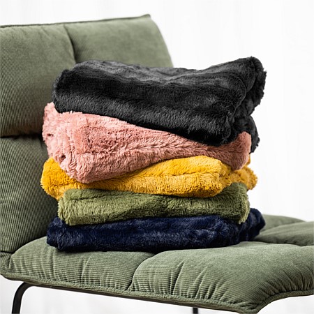 Solace Channel Fur Throw