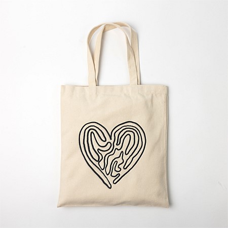 Design Republique Canvas Tote Bag Heart