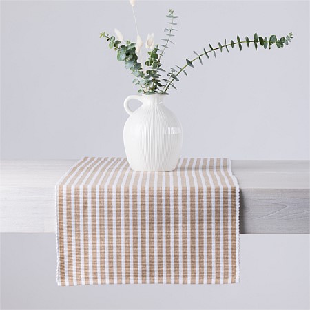 Ecoanthology Chester Recycled Ribbed Runner Natural 