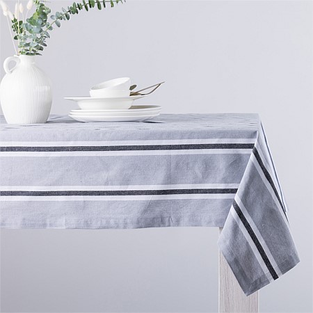 Ecoanthology Chester Recycled Tablecloth Black and White 