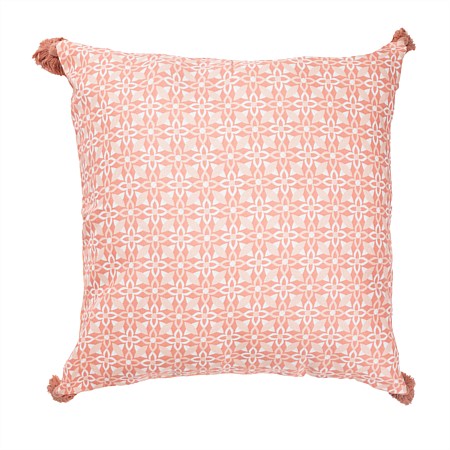 Solace Avery Printed Cushion With Tassels