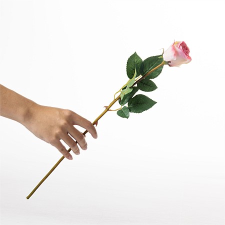 Everlasting Pink Rose 51cm