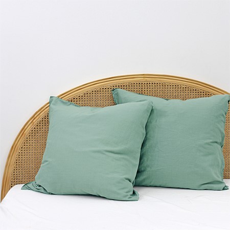 Design Republique Linen Look 2 Pack Euro Pillowcase 