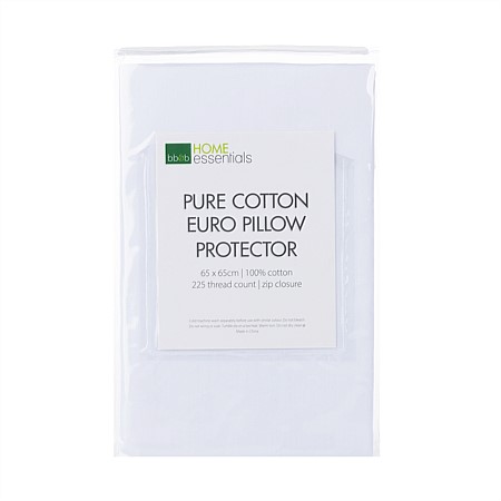 Home Essentials Pure Cotton Euro Pillow Protector