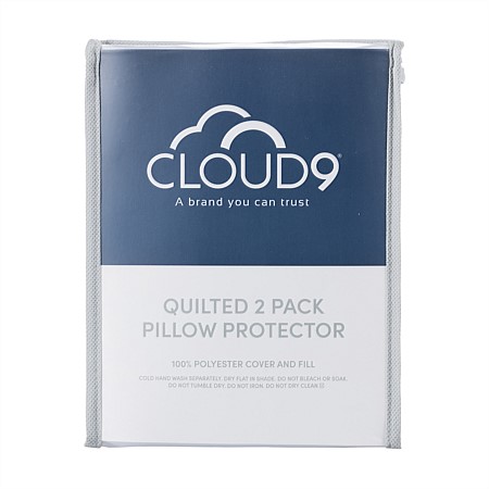 Cloud 9 Quilted 2 Pack Pillow Protector 