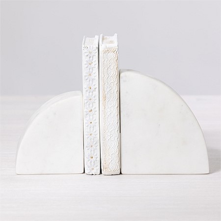 Design Republique Marble Arched Bookends 2 Set