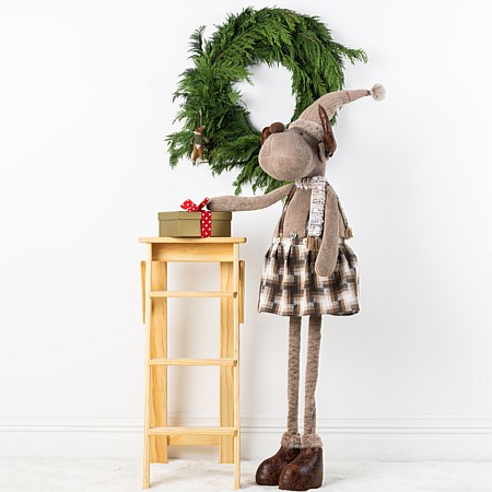Christmas Wishes Large Extendable Moose with Dress 140cm