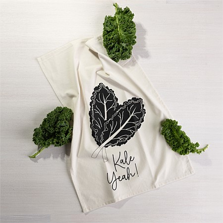Ecoanthology Plant Pun Tea Towel Kale