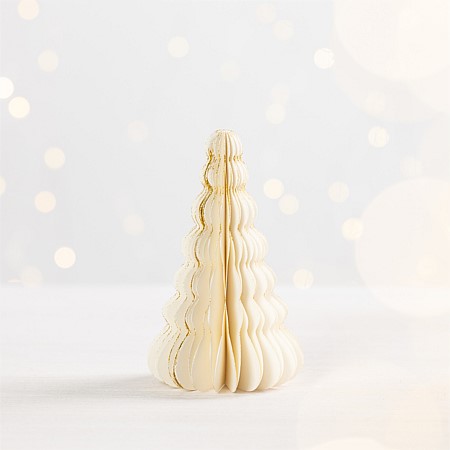 Christmas WIshes White Foldable Paper Tree Tall