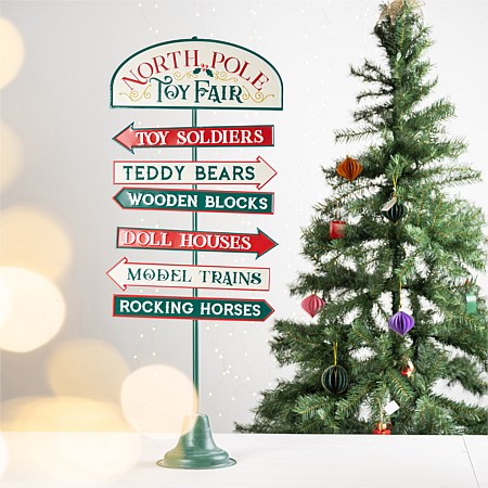 Christmas Wishes North Pole Sign 116cm