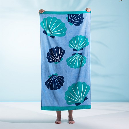 Seaside Supplies Velour Beach Towel Clammy 75x150cm
