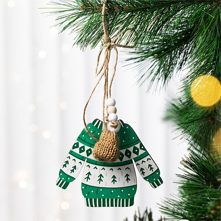 Christmas Wishes Jumper & Beanie Hanging Tree Decoration