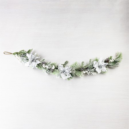 Christmas Wishes Frosty Garland 150cm