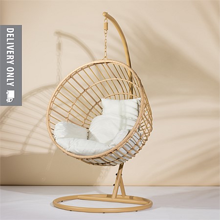 bb&b Outdoors Round Hanging Chair Natural