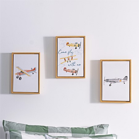 bb&b Kids Come Fly With Me 3 Piece Wall Art