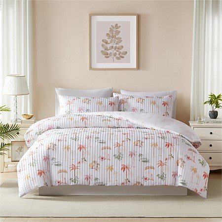 Solace Montego Bay Quilted Duvet Cover Set