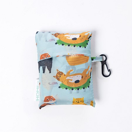 Home Co. Blair Recycled Bottle Foldable Bag Cats