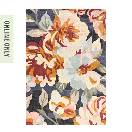 Design Republique Florance Rose Floral Floor Rug 160x230cm 