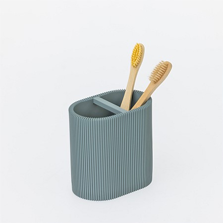 Solace Ribbed Textured Toothbrush Holder