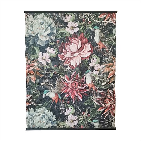 Design Republique Black & Floral Scroll Wall Art
