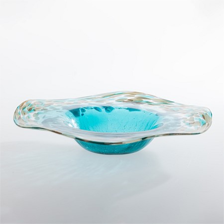 Design Republique Teal Glass Bowl