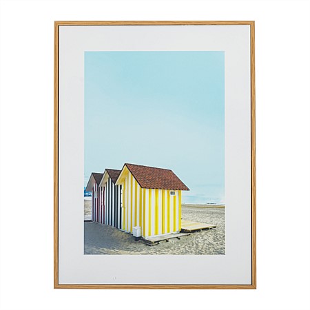 Home Co. Yellow Boat Shed Wooden Wall Art